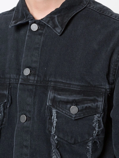 424 Trucker Denim Jacket In Black