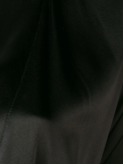 Fleur Of England Onyx Lace-embroidered Robe In Black