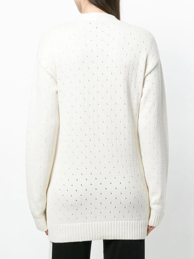 Cashmere In Love Baby Chunky Cardigan In Neutrals