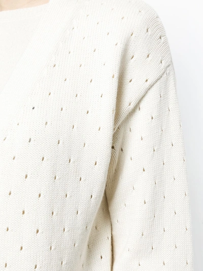 Shop Cashmere In Love Baby Chunky Cardigan In Neutrals