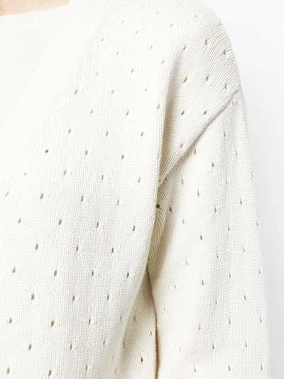 Cashmere In Love Baby Chunky Cardigan In Neutrals
