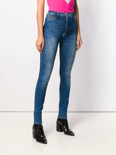 Shop Philipp Plein Classic Skinny Jeans In Blue