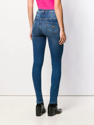 Shop Philipp Plein Classic Skinny Jeans In Blue