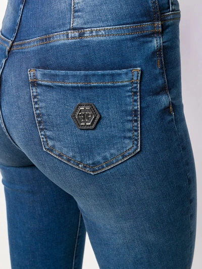 Shop Philipp Plein Classic Skinny Jeans In Blue
