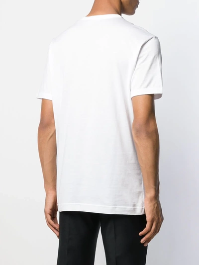Dolce & Gabbana V-neck Cotton T-shirt In White