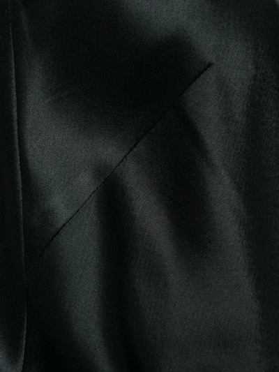 Shop Galvan V-neck Satin Camisole In Black