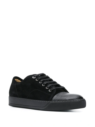 Shop Lanvin Dbbi Low-top Sneakers In Black