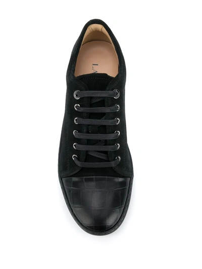 Shop Lanvin Dbbi Low-top Sneakers In Black