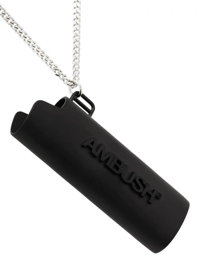 Shop Ambush Lighter Pendant Necklace In Black