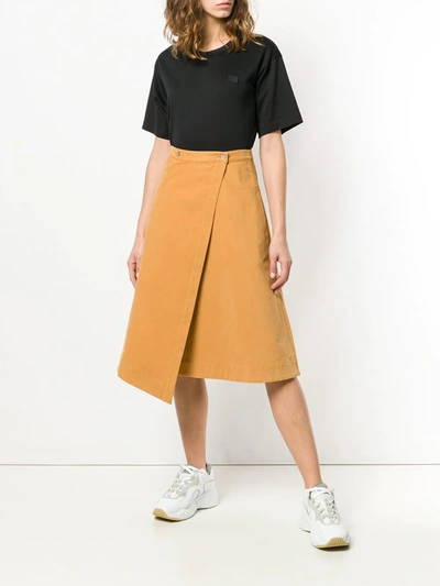 Acne Studios Ellison Face Short Sleeve Shirt In Black