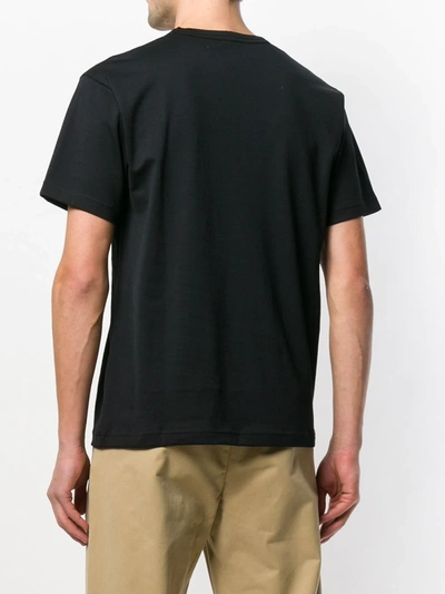 Shop Acne Studios Face-patch Crew Neck T-shirt In Black