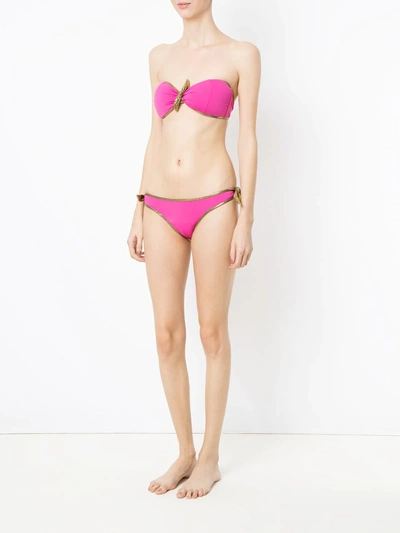 Amir Slama Bandeau Bikini Set In Pink