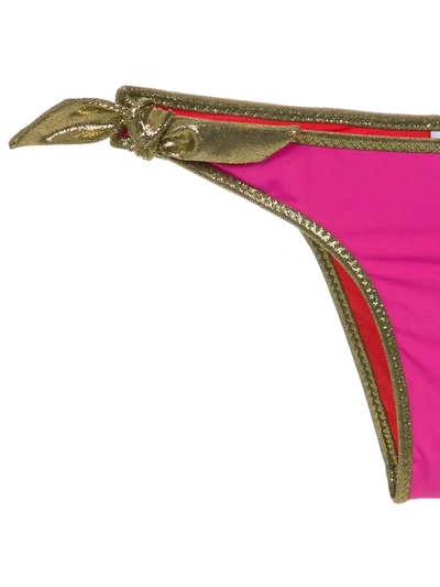 Shop Amir Slama Bandeau Bikini Set In Pink