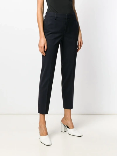 Shop Pt01 Cropped Trousers In Blue