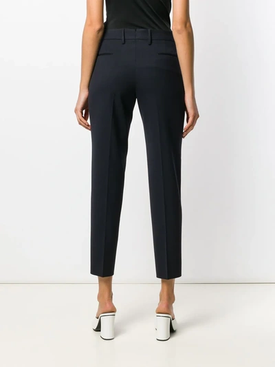 Shop Pt01 Cropped Trousers In Blue
