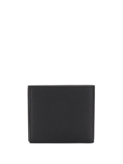 Shop Ermenegildo Zegna Crocodile-effect Bi-fold Wallet In Black