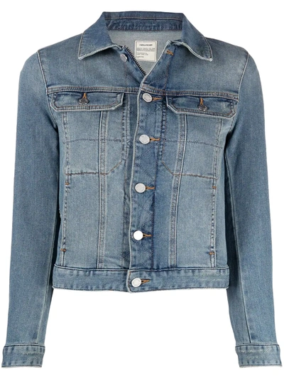 Shop Zadig & Voltaire Button-front Denim Jacket In Blue