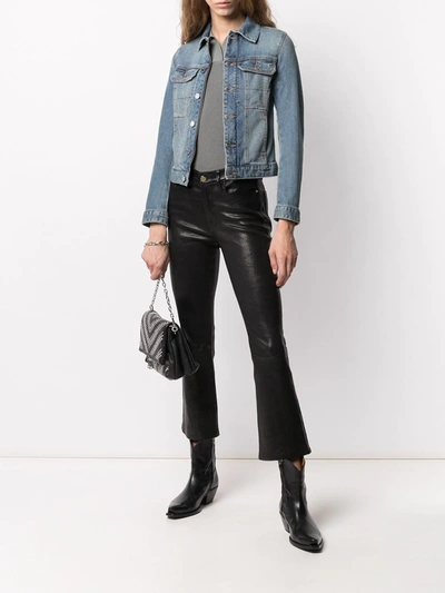 Shop Zadig & Voltaire Button-front Denim Jacket In Blue