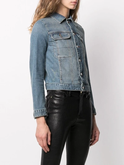 Shop Zadig & Voltaire Button-front Denim Jacket In Blue