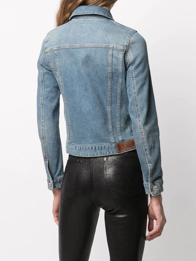 Shop Zadig & Voltaire Button-front Denim Jacket In Blue