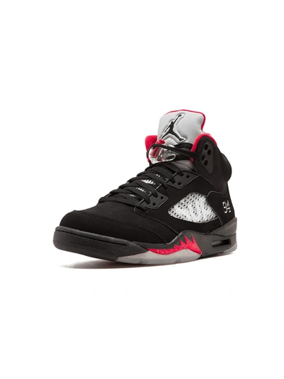 Shop Jordan X Supreme Air  5 Retro Sneakers In Black