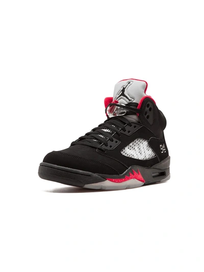 Jordan Air  5 Retro Supreme Sneakers In Black