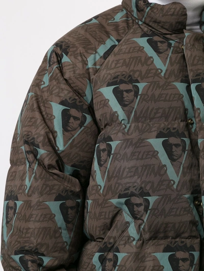 Shop Undercover X Valentino Padded Jacket In Green