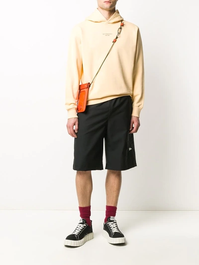 Drôle De Monsieur Felpa Nfpm In Cotone Con Cappuccio In Orange