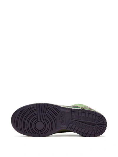 Shop Nike Dunk High Premium Sb Sneakers In Green