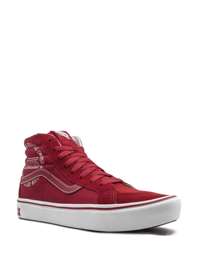 Shop Vans Comfycush Sk8-hi Sneakers In Red
