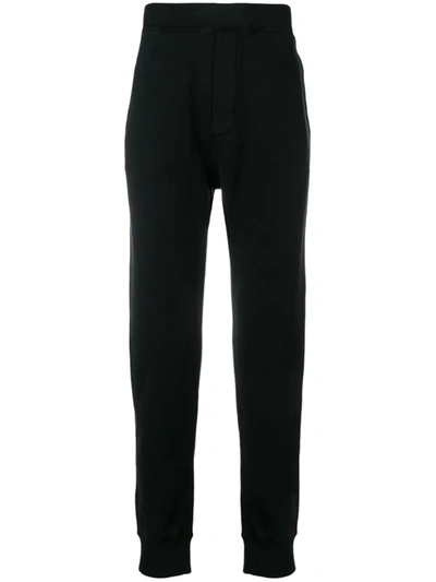 Shop Dsquared2 Tapered Track Pants In Black