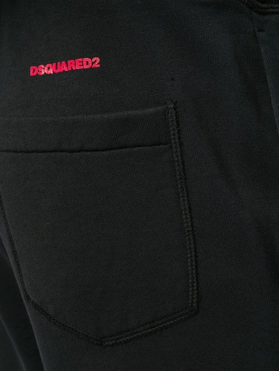 Shop Dsquared2 Tapered Track Pants In Black