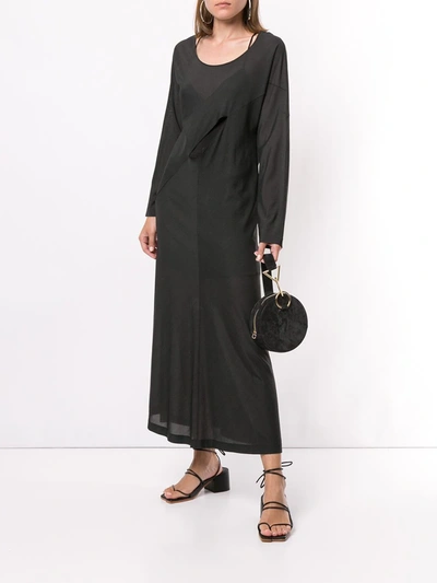 Pre-owned Comme Des Garçons Cut-out Dress In Black