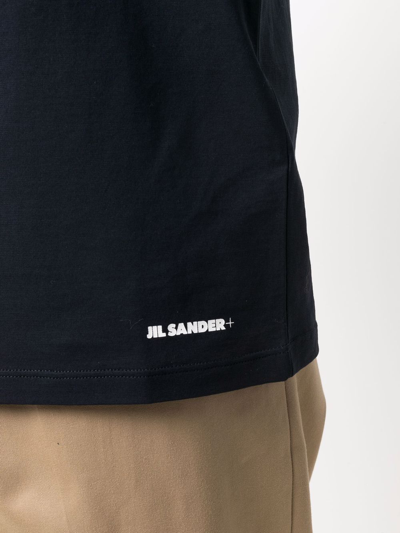 Shop Jil Sander + Logo-print Short-sleeve T-shirt In Blue