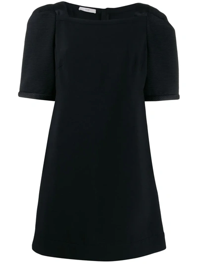 Pre-owned Prada Oversized Sleeves Short Dress In Black