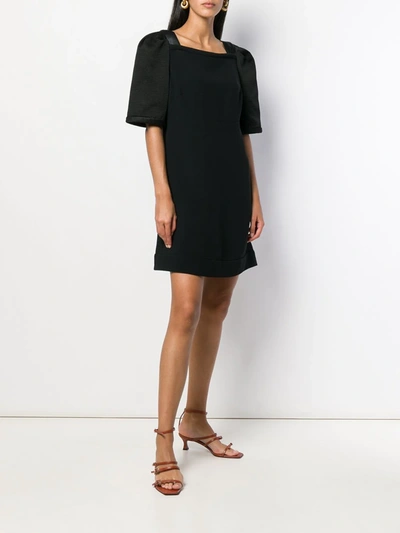 Pre-owned Prada Oversized Sleeves Short Dress In Black