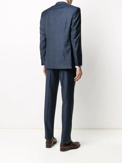 Canali Two-piece Wool Suit In Blue
