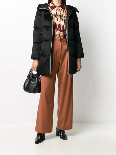 Herno Mid-length Puffer Jacket In Black