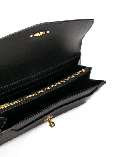 Mulberry Twist-lock Wallet In Black