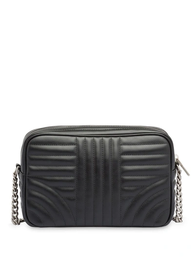 Shop Prada Diagramme Shoulder Bag In Black