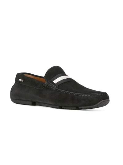 Bally Pearce Suede Leather Driver In Black