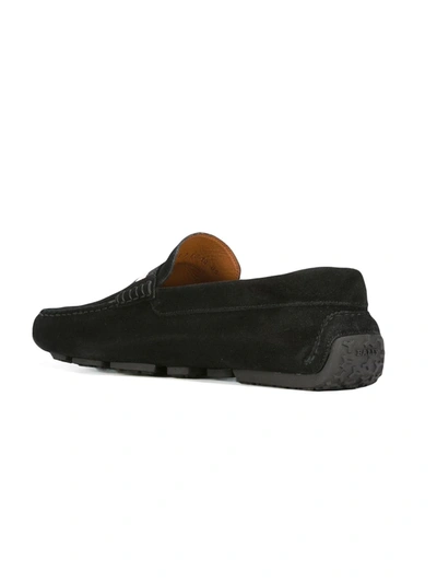 Bally Pearce Suede Leather Driver In Black