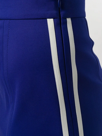 Ssheena Slit Mini Skirt In Blue