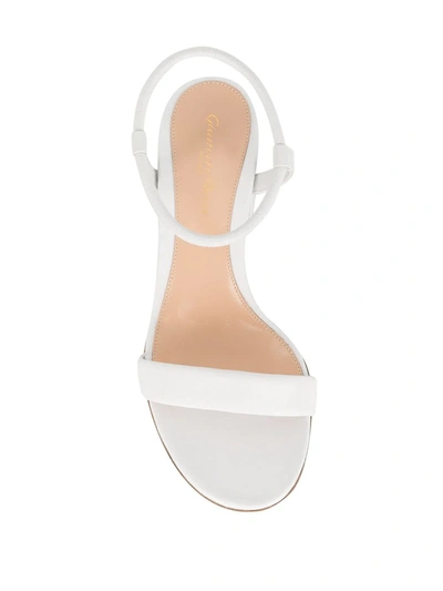 Shop Gianvito Rossi Block Heel Sandals In White