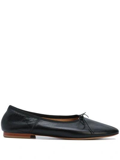 Shop Mansur Gavriel Dream Ballerina Flats In Black