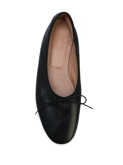 Mansur Gavriel Dream Leather Ballerina Flats In Black