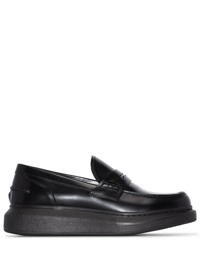 Shop Alexander Mcqueen Hybrid Platform Loafers In Black