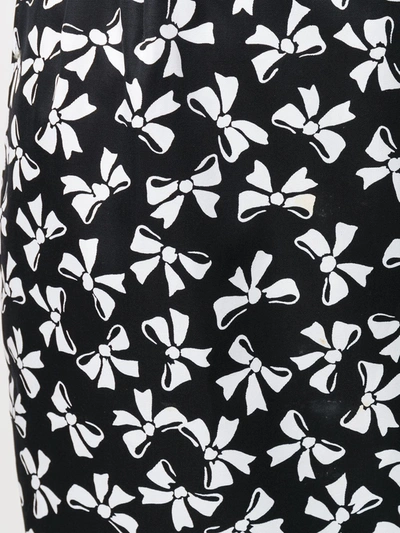 Pre-owned Saint Laurent Bow Print Skirt In Black