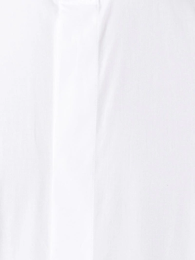 Shop Saint Laurent Tucked Collar Shirt In White