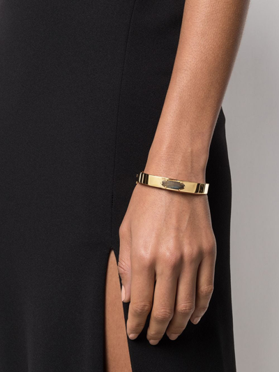 Wouters & Hendrix Labradorite Cuff Bracelet In Gold